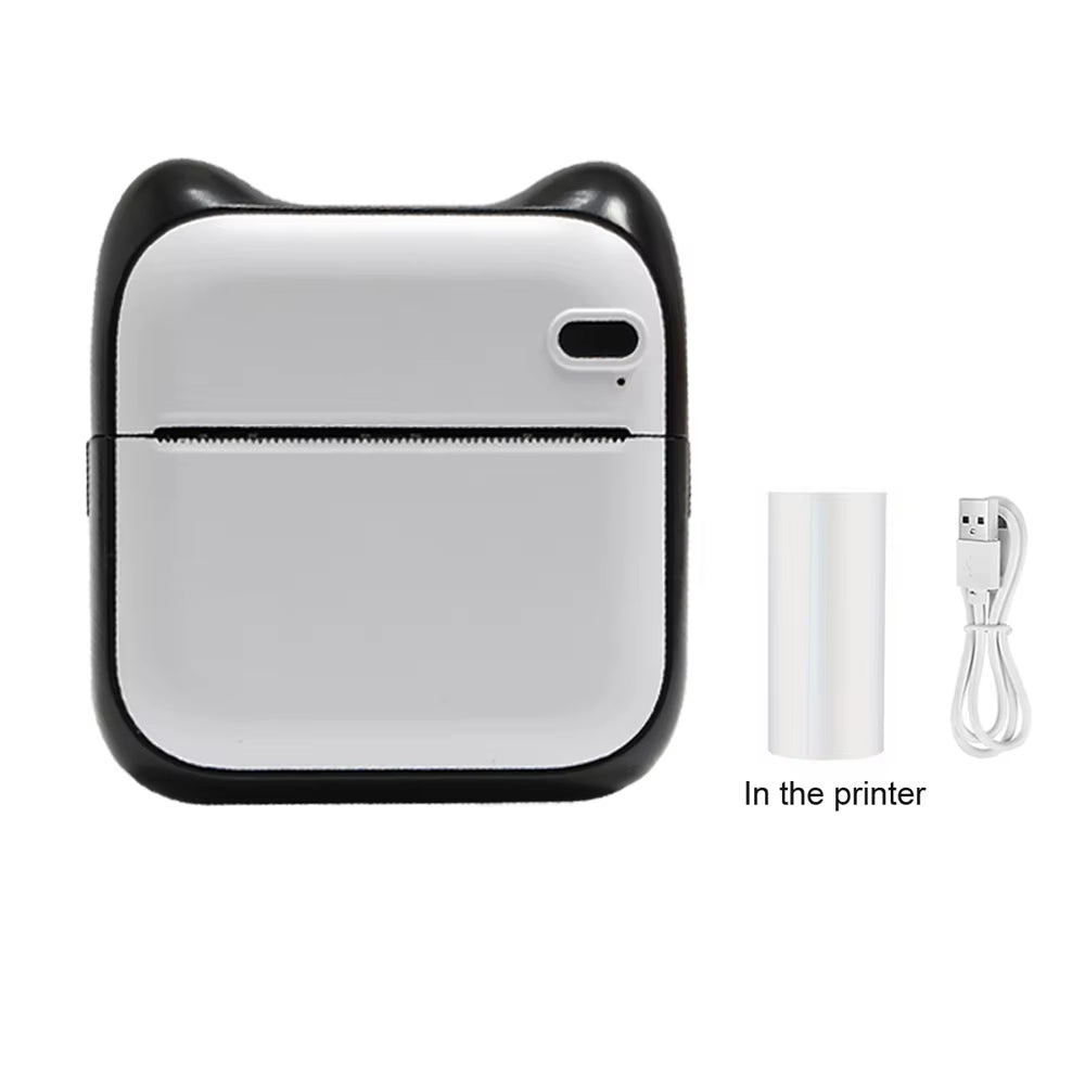 Mini Printer, Portable Thermal Printer Efficiently and Quickly, Inkless Pocket Photo Printer for Study Notes, Pictures, DIY