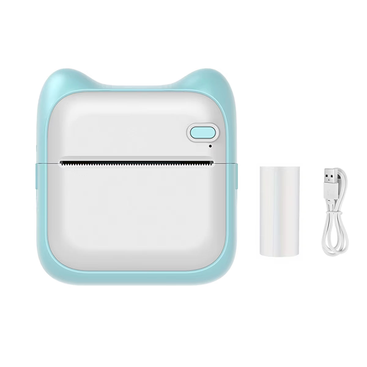 Mini Printer, Portable Thermal Printer Efficiently and Quickly, Inkless Pocket Photo Printer for Study Notes, Pictures, DIY