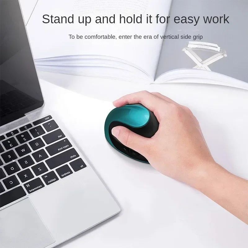 BTS-908 Vertical Ergonomic Wireless Mouse – Rechargeable, 2.4GHz, 1600 DPI